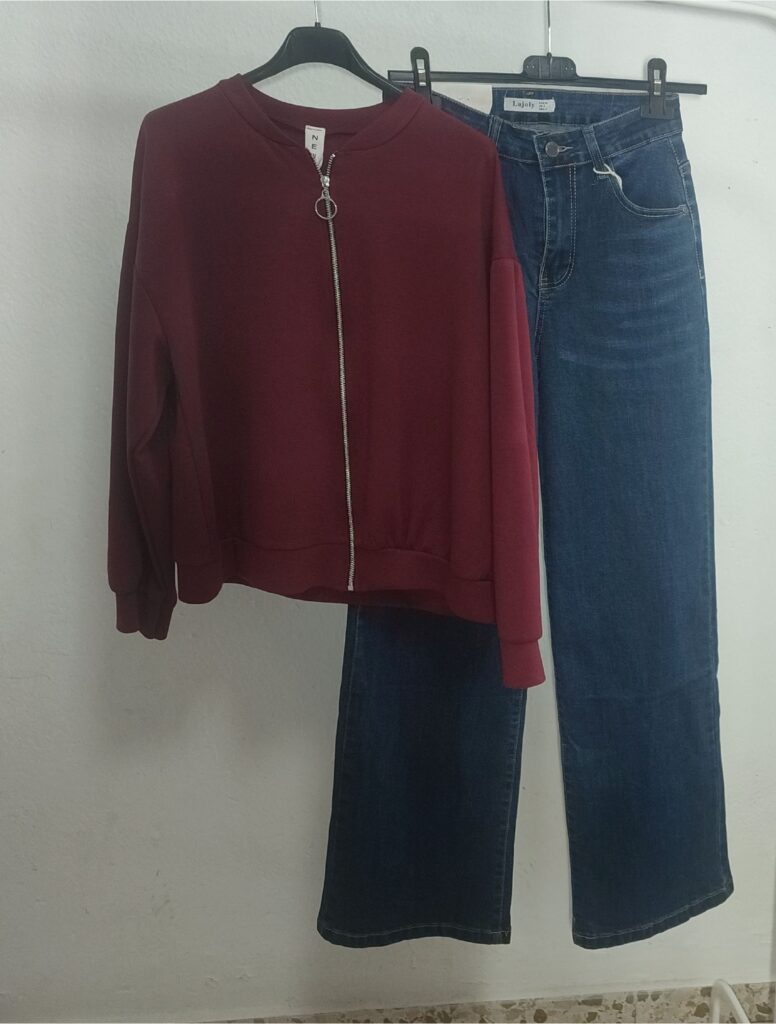 Pantalón vaquero ancho - Esencial Eva Ana